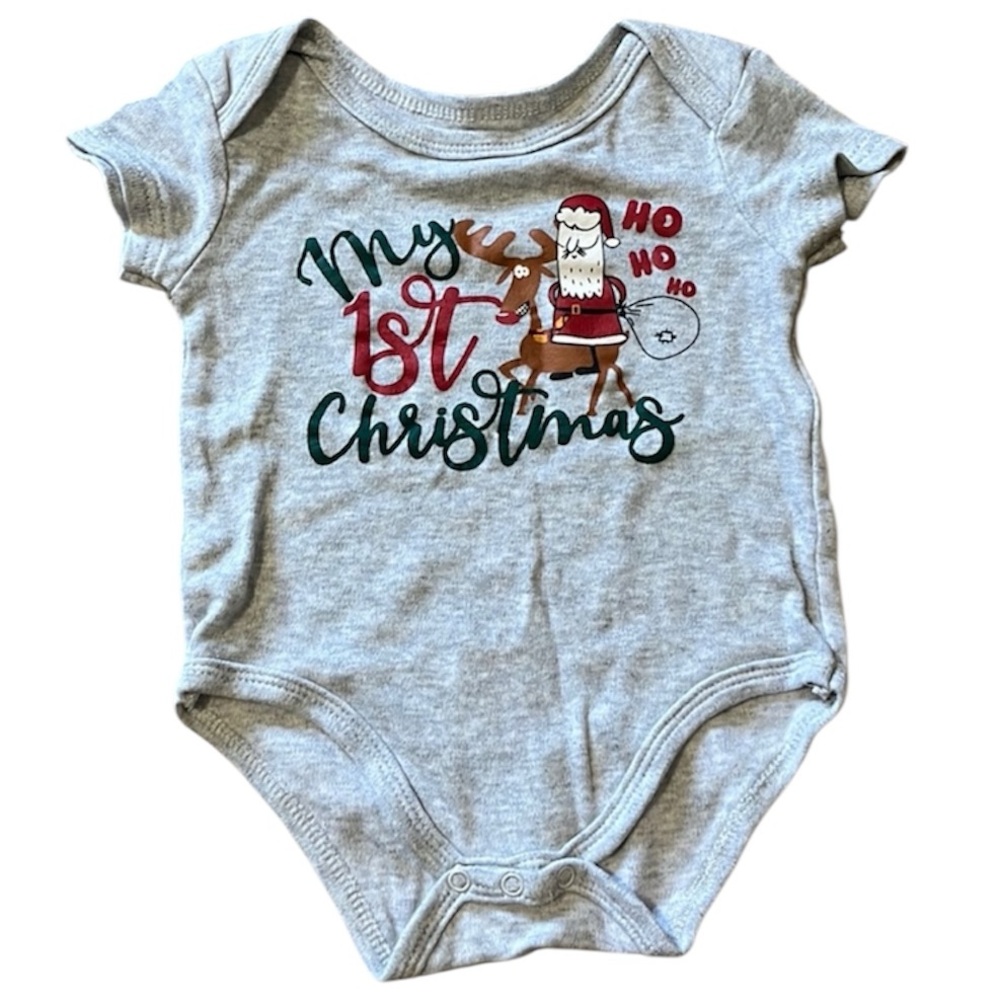 🔴My first Christmas onesie size 3-6 months